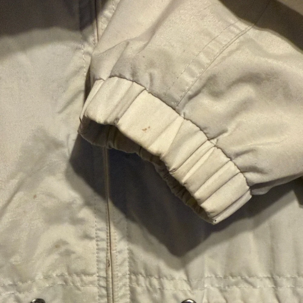 Pacific Trail Light Beige Lightweight Hooded Jacket Cinch Waist M Outdoor Hiking
